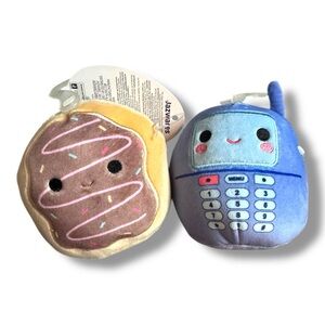 New Set of 2 Squishmallow Dog Toys